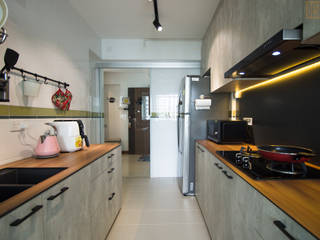 Punggol Waterway Brooks BTO, Designer House Designer House Kitchen