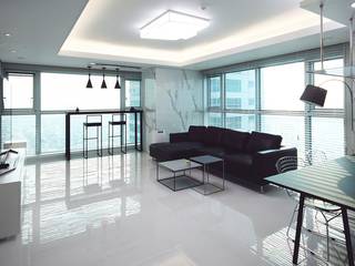 중랑구 상봉프레미어스엠코 럭셔리한 싱글남 홈스타일링, homelatte homelatte Modern living room