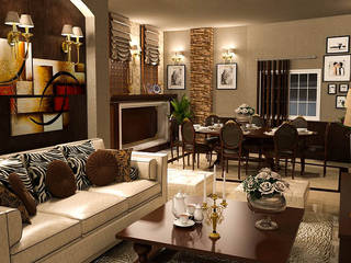 Interior Design -Apartment, Taghred Elmasry Taghred Elmasry Classic style dining room