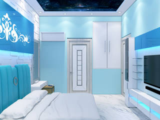Aqua Bedroom 3D Design, Yagotimber.com Yagotimber.com Спальня в стиле модерн
