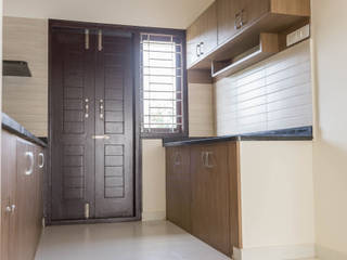 Rekha Raju Residence, Etagi Design Collaborative Etagi Design Collaborative Modern kitchen