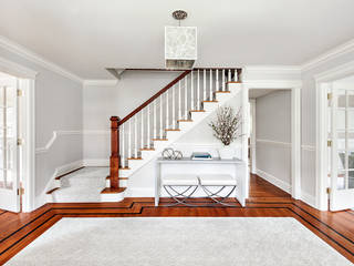 Foyer Clean Design Modern corridor, hallway & stairs