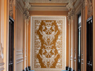 Marble Slabs, Elalux Tile Elalux Tile Mediterraner Flur, Diele & Treppenhaus Marmor Orange