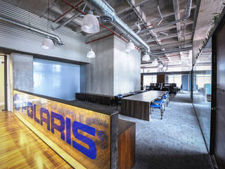 Oficinas Polaris , pmasceroarquitectura pmasceroarquitectura Modern Study Room and Home Office Concrete