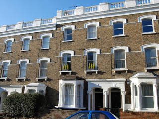 Dunollie Place, Kentish Town, London - NW5, Brosh Architects Brosh Architects Modern Houses Bricks White
