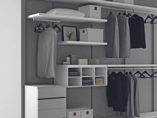 Project walk-in closet, Dall'Agnese Dall'Agnese Phòng ngủ phong cách hiện đại