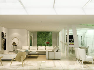 Estudo para apartamento no Rio de Janeiro, GRAU.ZERO Arquitectura GRAU.ZERO Arquitectura Eclectic style living room
