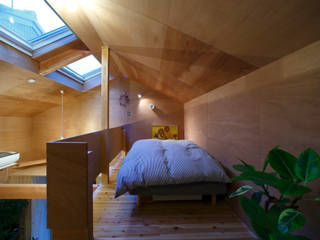 tiny house, 一級建築士事務所ＦＯＲＭＡ 一級建築士事務所ＦＯＲＭＡ Minimalist bedroom Plywood