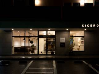 cafe CICERO, ALTS DESIGN OFFICE ALTS DESIGN OFFICE Будинки Залізо / сталь Дерев'яні