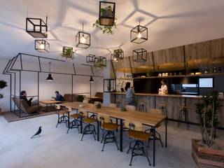 cafe CICERO, ALTS DESIGN OFFICE ALTS DESIGN OFFICE Study/office Concrete Wood effect