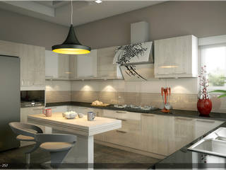 Interiors in Ultra Modern Style, Monnaie Architects & Interiors Monnaie Architects & Interiors Cocinas de estilo moderno