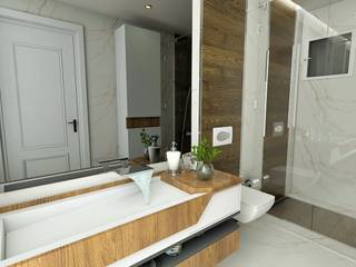 Country house , Murat Aksel Architecture Murat Aksel Architecture Modern bathroom Wood Wood effect