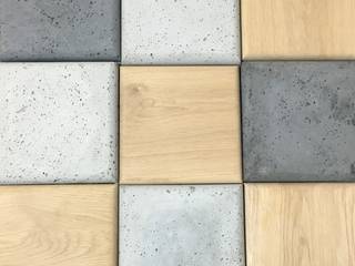 Płytki 3D z betonu architektonicznego i nie tylko , Bettoni Bettoni غرفة المعيشة خشب Wood effect