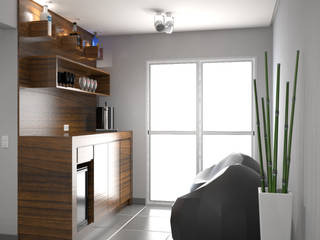 Apartamento VA, KC ARQUITETURA urbanismo e design KC ARQUITETURA urbanismo e design Living room