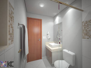 Apartamento VL, KC ARQUITETURA urbanismo e design KC ARQUITETURA urbanismo e design Classic style bathroom