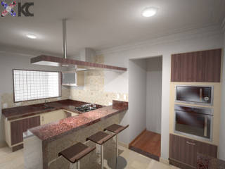 Apartamento VL, KC ARQUITETURA urbanismo e design KC ARQUITETURA urbanismo e design Classic style kitchen