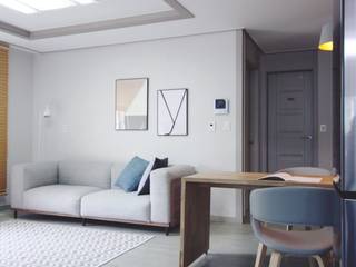 경기도 광주 신혼부부의 15평 전세집 홈스타일링, homelatte homelatte Minimalist living room