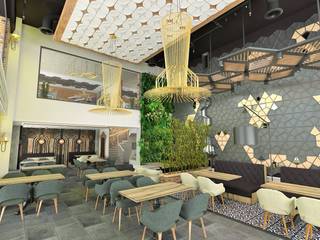 RESTORANT & CAFE, Murat Aksel Architecture Murat Aksel Architecture Interior landscaping Kayu Wood effect