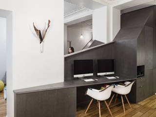 Apartment XIV, STUDIO RAZAVI ARCHITECTURE STUDIO RAZAVI ARCHITECTURE Modern living room