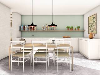 Jaren ’70 villa Weert, De Nieuwe Context De Nieuwe Context Modern kitchen Marble