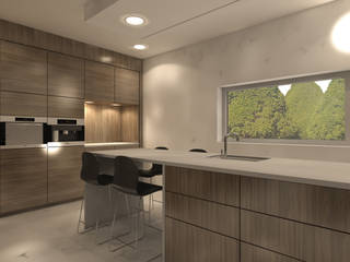 Ontwerp woonhuis Zoetermeer, Studio DEEVIS Studio DEEVIS Moderne Küchen