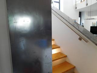 Metallspachteltechnik , Malereibetrieb Kauroff GmbH Malereibetrieb Kauroff GmbH Eclectic corridor, hallway & stairs Metal