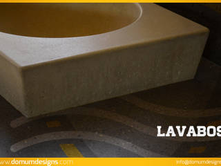 LAVABOS, Domum Domum Minimalist bathroom Concrete