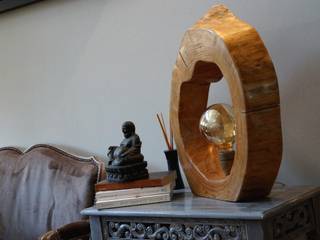 Météorite, Woodsuns Woodsuns Salas de estar minimalistas Madeira Acabamento em madeira