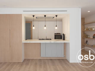la reforma de Cristobal y Cayetana, osb arquitectos osb arquitectos Scandinavian style kitchen Wood Wood effect