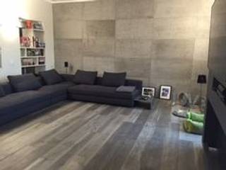 Пол по которому приятно ходить босиком., Parket Home Parket Home Salones de estilo industrial