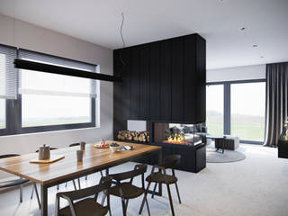 Dom pod Warszawą, 3XEL Biuro projektowe 3XEL Biuro projektowe Modern dining room