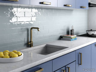 Equipe Ceramicas Cocinas de estilo moderno Cerámico Azul