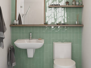 homify Modern bathroom سرامک