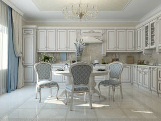 Кухня "Marble", Студия дизайна Дарьи Одарюк Студия дизайна Дарьи Одарюк Cocinas de estilo clásico