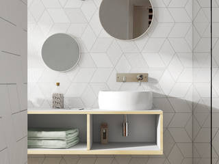 Rhombus Wall / Floor Tile, Equipe Ceramicas Equipe Ceramicas Minimalistische Badezimmer
