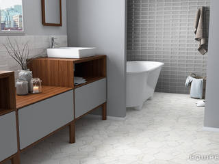 Carrara Wall / Floor Tile, Equipe Ceramicas Equipe Ceramicas Minimalist style bathroom