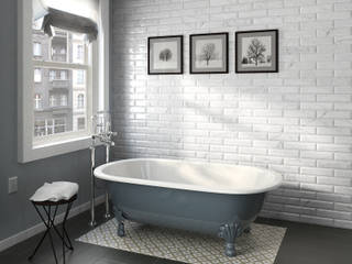 Carrara Wall Tile, Equipe Ceramicas Equipe Ceramicas Modern Bathroom Ceramic