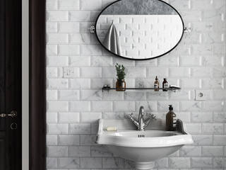 Carrara Wall Tile, Equipe Ceramicas Equipe Ceramicas Classic style bathroom Ceramic