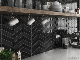 Equipe Ceramicas Cocinas de estilo moderno Cerámico Negro