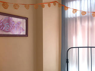 Farbkonzept, Adeline Labord Interiors Adeline Labord Interiors Schlafzimmer im Landhausstil Orange