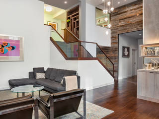 Laight Street Duplex, Rodriguez Studio Architecture PC Rodriguez Studio Architecture PC Modern Living Room