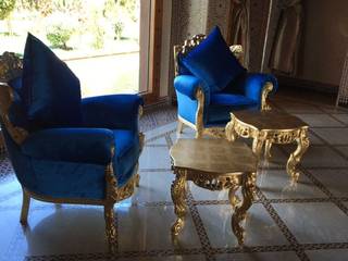 Arredo di Lusso per villa a Marrakech, VICIANI VICIANI Salas de estilo clásico Plata/Oro