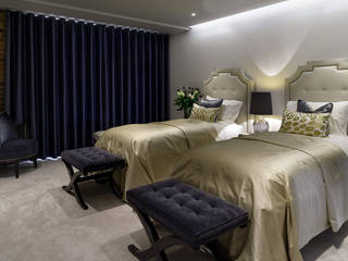 twin guest bedroom homify Dormitorios de estilo moderno