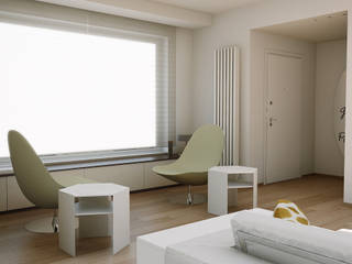 MINIMAL WHITE HOUSE , FRANCK SONN HOME srls FRANCK SONN HOME srls Minimalist Koridor, Hol & Merdivenler