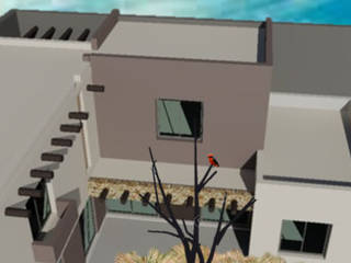 Vivienda en Bº SUPE, Godoy Cruz, CALVENTE - TIÓN Arquitectas CALVENTE - TIÓN Arquitectas Casas de estilo minimalista