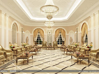 El-Khartoum hospitality palace, ARCADE DESIGNS ARCADE DESIGNS Classic style corridor, hallway and stairs