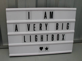 XL Lightbox A3 Leuchtkasten mit Buchstaben im Reklamebox Kinotafel Vintage Stil - Retro Lichtbox Display Banner Leuchtbox, Vintagist.com Vintagist.com Industriale Wände & Böden