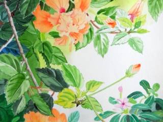 5 Beautiful Floral Paintings for Living Area, Indian Art Ideas Indian Art Ideas Інші кімнати