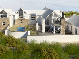 Beach house, Urban concept architects Urban concept architects Country style houses Sandstone White