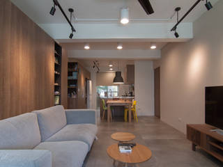 ZNY house, 珞石設計 LoqStudio 珞石設計 LoqStudio Modern living room